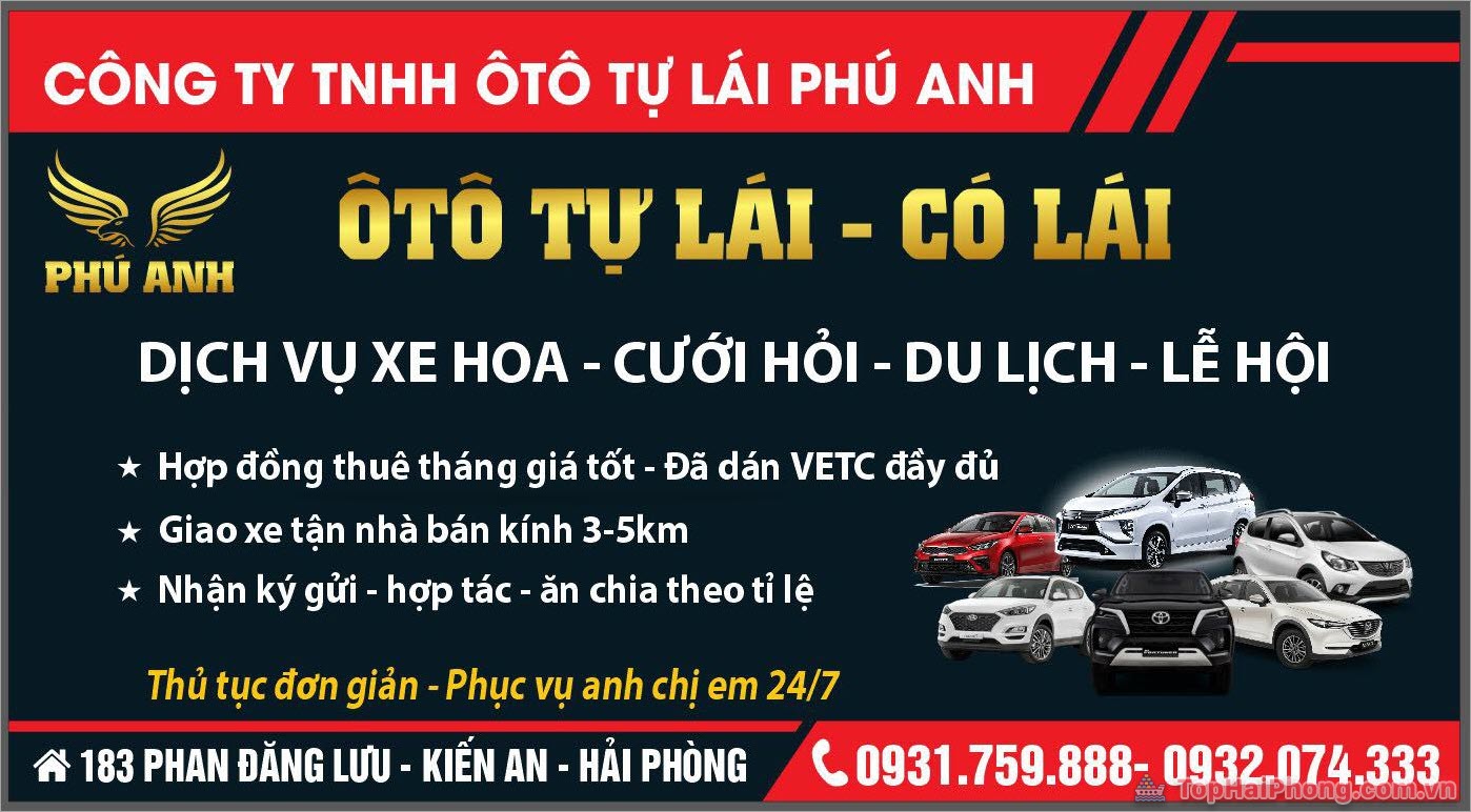 Công ty TNHH Ô tô tự lái Phú Anh Công ty TNHH Ô tô tự lái Phú Anh